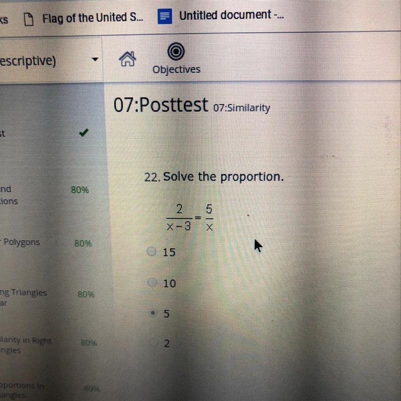 Solve the proportion-example-1