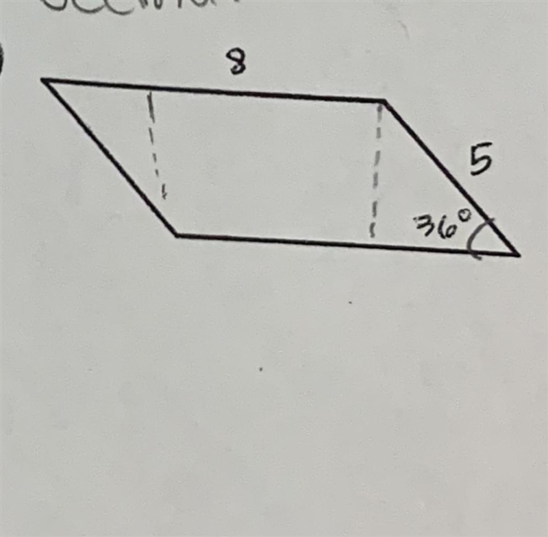 Find The Area , You Usually Solve It By Using The Special Right Triangle , But Its-example-1