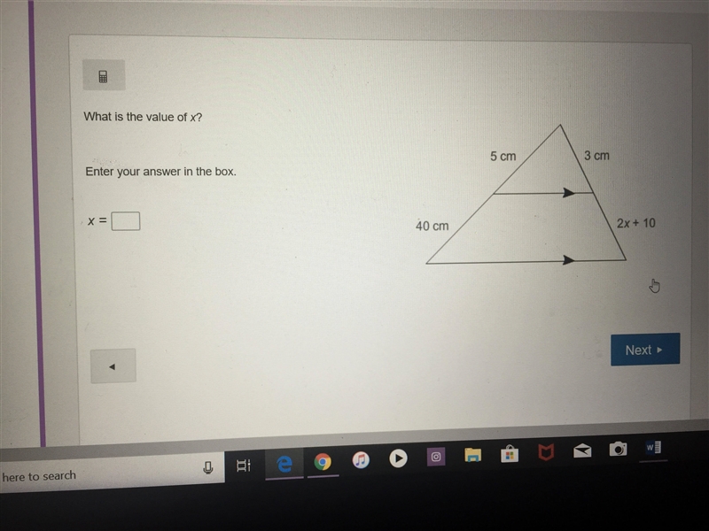 1. What is the value of x ? Enter your answer in the box 2. What is the value of x-example-4