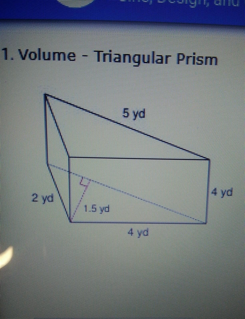 Help me find the volume for the Triangular Prism. ​-example-1