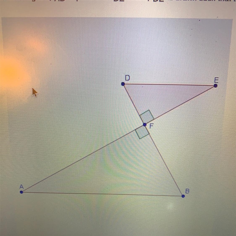 In the diagram, AB is parallel to DE. Also, DE is drawn such that the length of DE-example-1