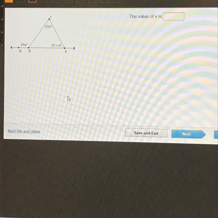 The value of x is? Help please-example-1