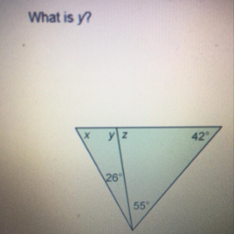 What is y? make sure you show all your work for full points.-example-1