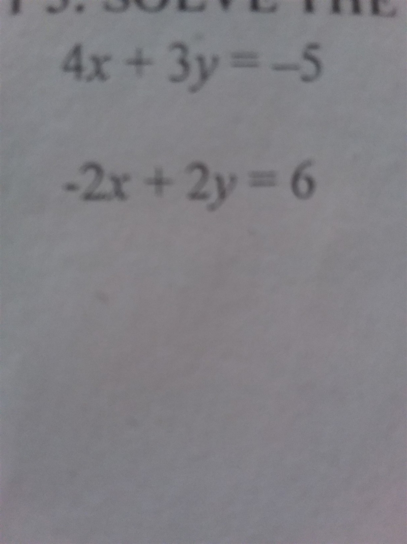 How do i solve this using elimination to get an ordered pair?​-example-1