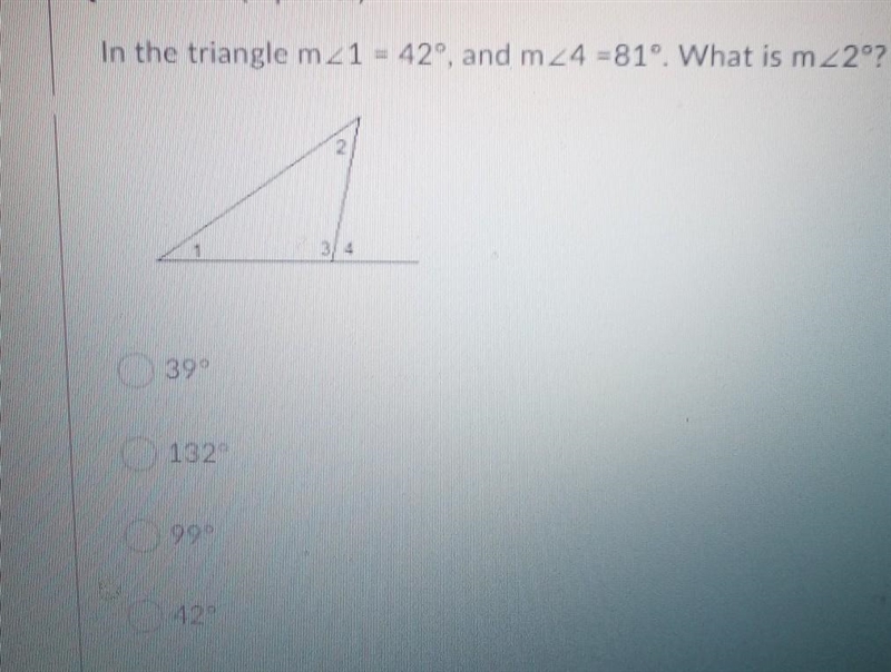 What is the measurement of m<2. please explain.​ ​-example-1