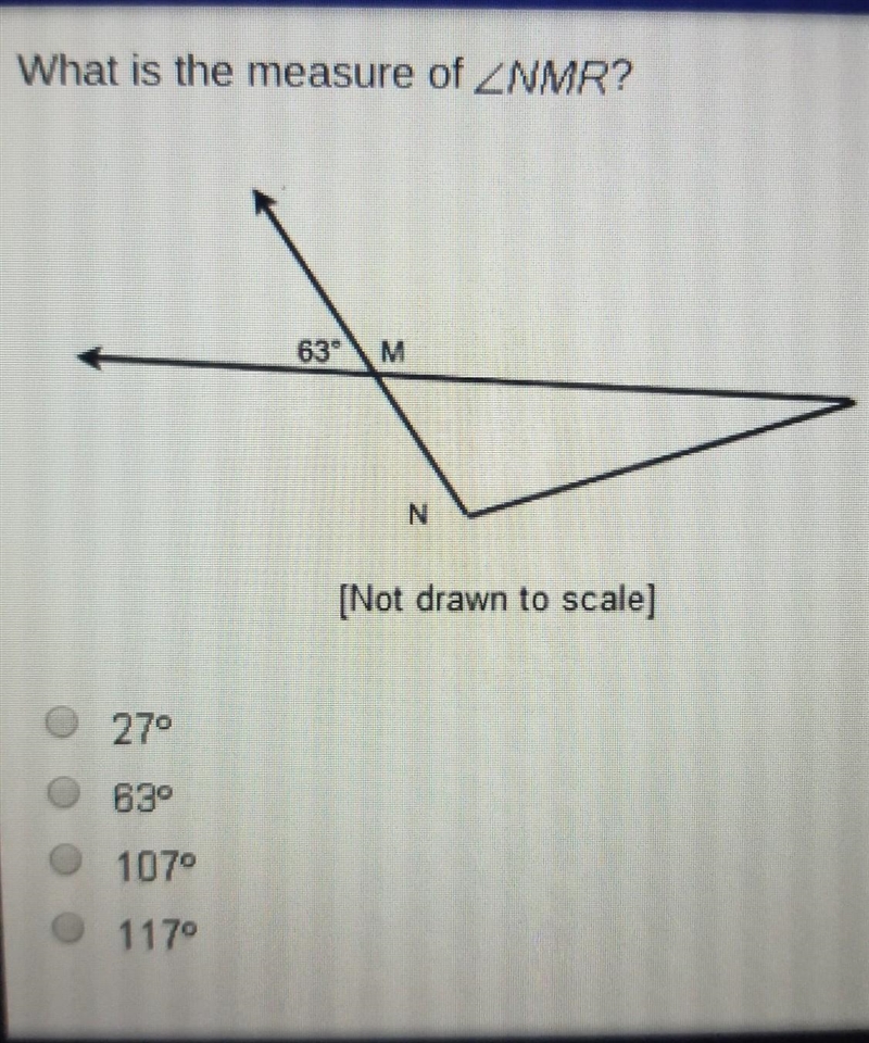 What is the measure of ZNMR? [Not drawn to scale]​-example-1