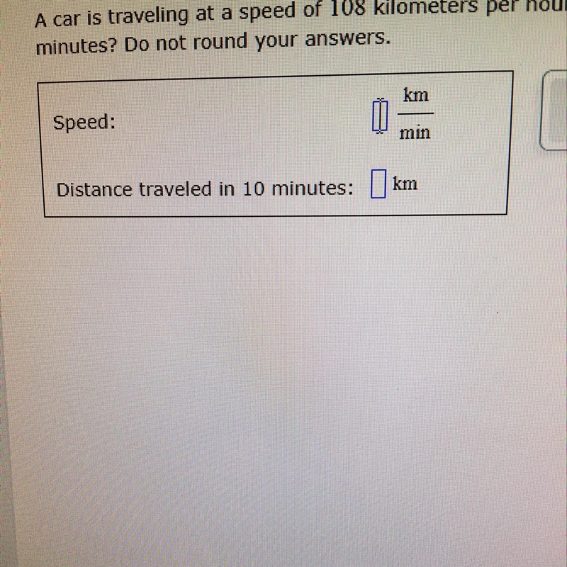 a car is traveling at a speed of 108 kilometers per hour. What is the cars speed in-example-1