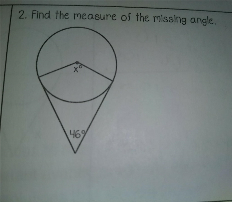 Find the measure or the missing angle, please​-example-1