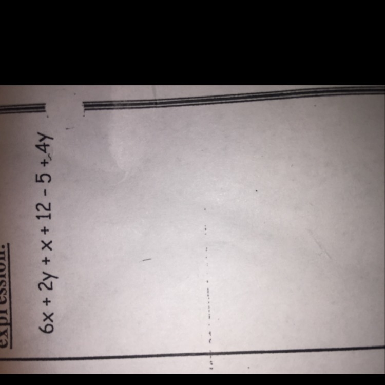 6x + 2y + x +12 - 5 + 4y-example-1