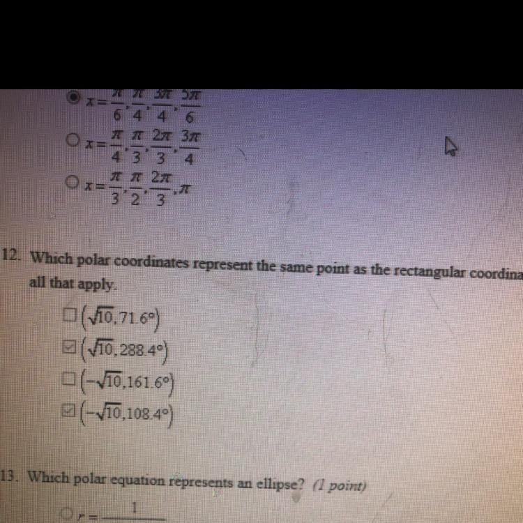 I need help with question 12-example-1