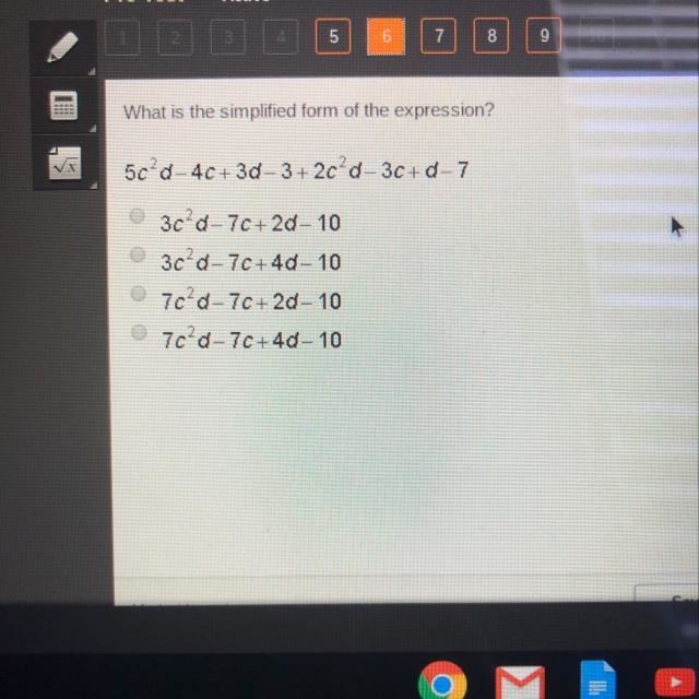 What is the simplified form of the expression?-example-1