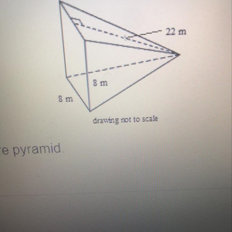 Find the lateral area of the square pyramid-example-1