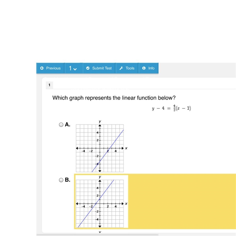 Which Graph represents the function below-example-1