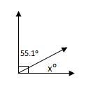 Find the value of x in the figure. Please Explain A)34.9 B)55.1 C)90 D)124.9-example-1