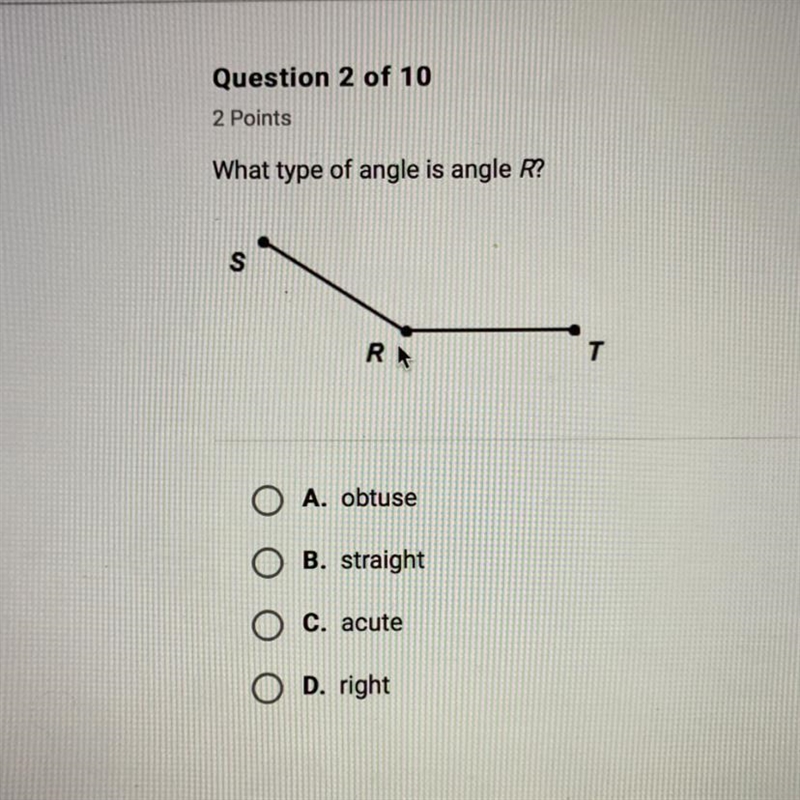 A.obtuse B.straight C.acute D.right-example-1