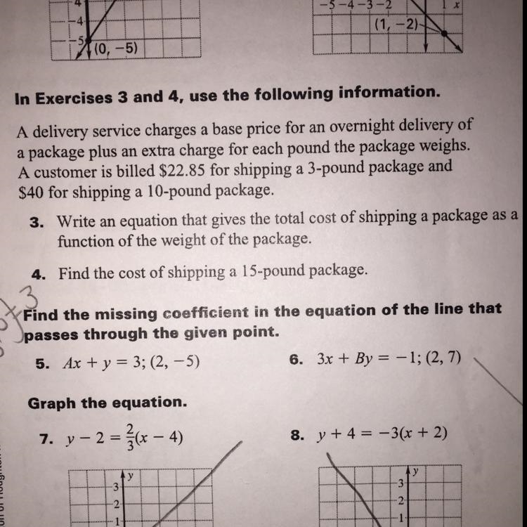 Need help with number 3 and 4. Please help worth 77 points!!-example-1