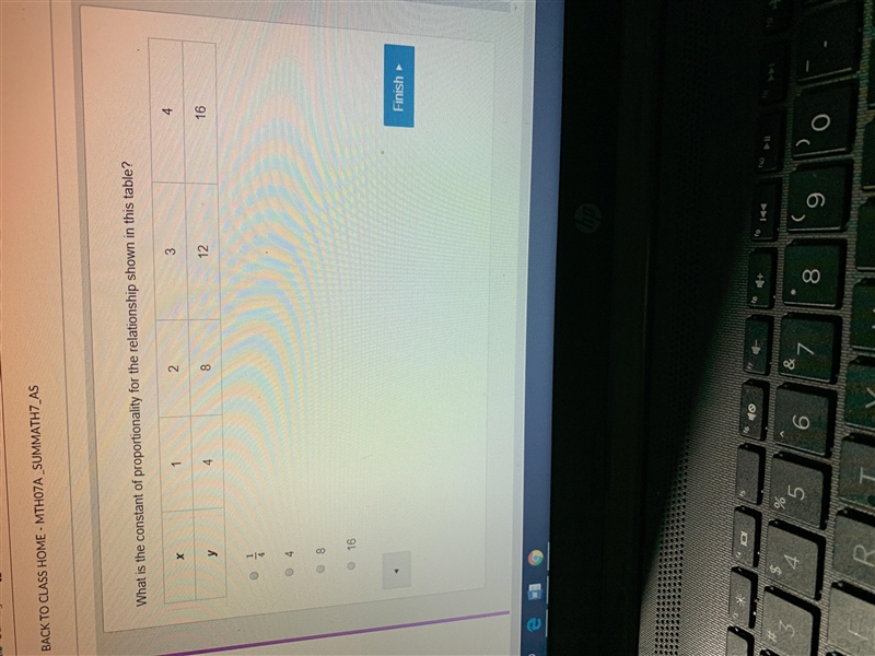 What is the constant of proportionality for the relationship shown in this table-example-1