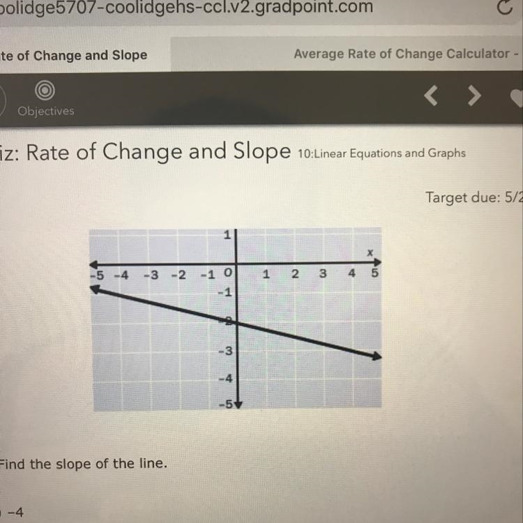 Find the slope of the line-example-1