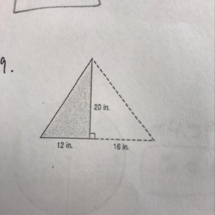 What is the area of the Shaded region?-example-1