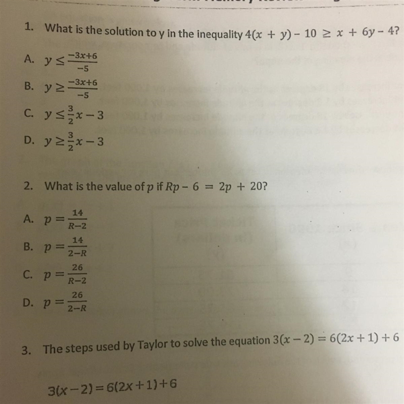 Please answer questions 1 & 2 (in the picture) and SHOW YOUR WORK Don’t answer-example-1