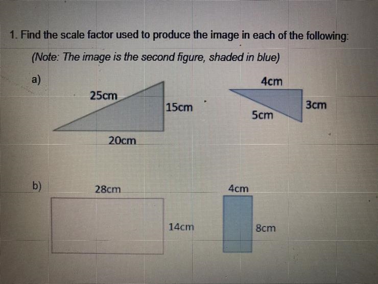 Find the scale factor used to produce the image in each of the following:-example-1