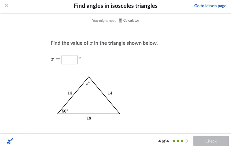 Help a girl out and answer this question. Please answer fast! Find the value of x-example-1