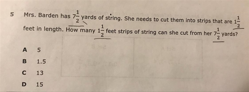 Please help me! A. 5 B. 1.5 C. 13 D. 15-example-1