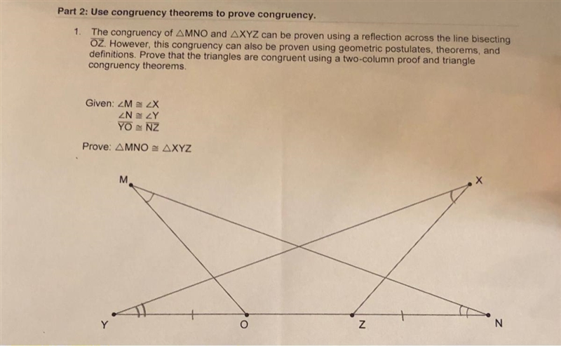 Hey, I need help on this assignment I need to prove that triangle MNO is congruent-example-1