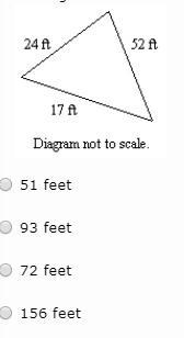 The diagram shows the dimensions of a triangular garden at the park. If another triangular-example-1