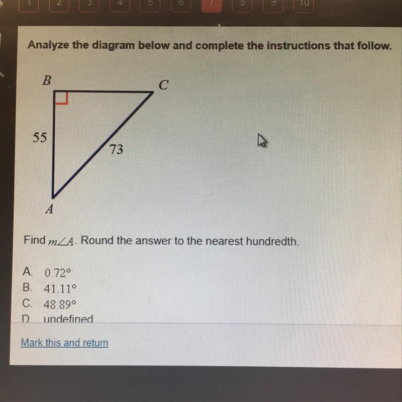 Find A Round the answer to the nearest hundredth-example-1