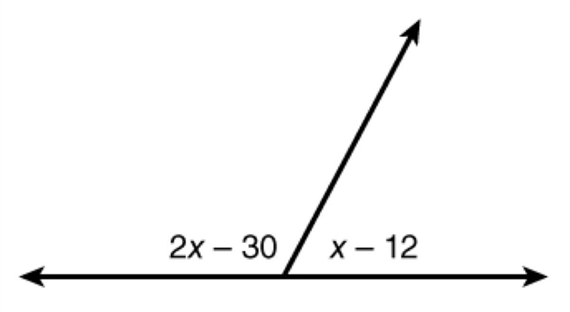 The two angles below form a linear pair, and the expressions are measured in degrees-example-1