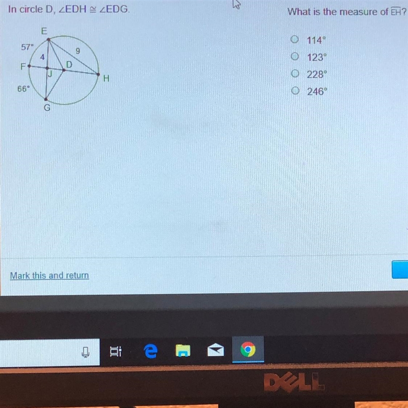 What is the measure of angle EH-example-1