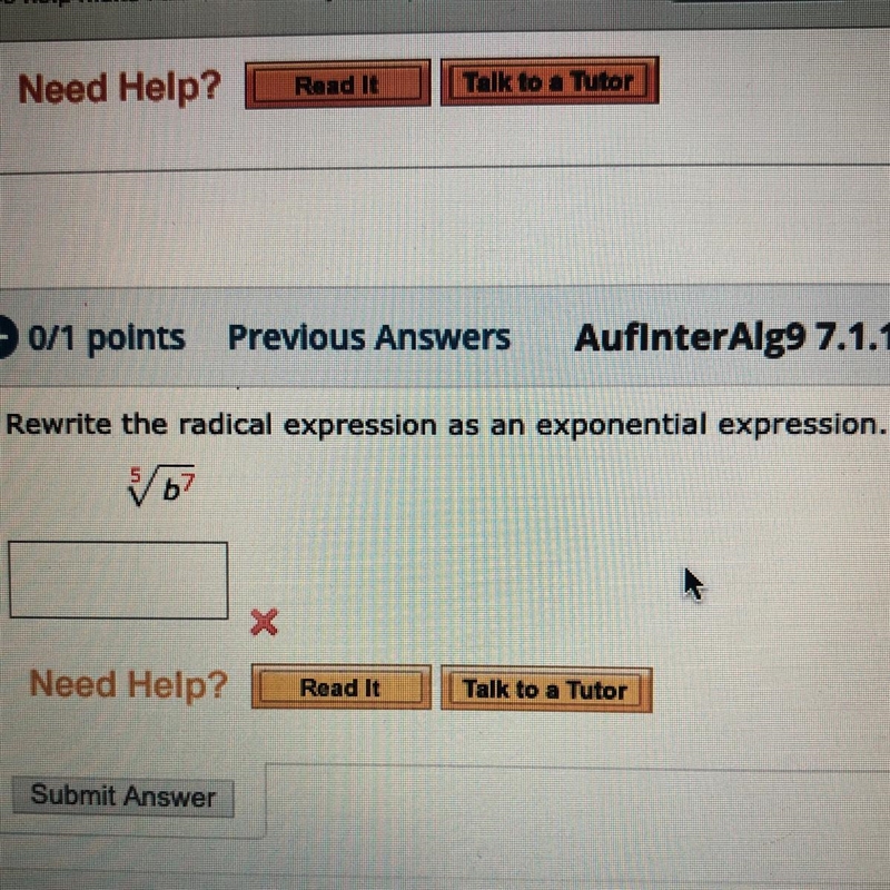 Rewrite the radical expression as an exponential expression.-example-1