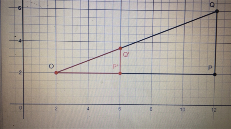 What is the relationship between the segments PQ and P’Q’ Explain in terms of similar-example-1