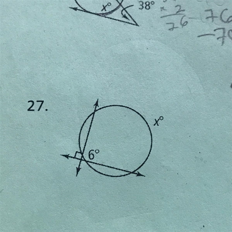 How to find angle measures and segment length-example-1