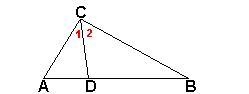 Given: ∠1 = ∠2 If AB = 10, AC = 6, and BC = 6, find AD: 5 10 15-example-1