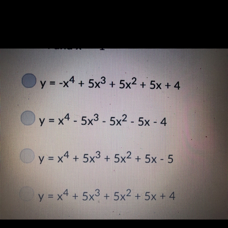 What is a quadrict function with only the two real zeros given x = -4 and x= -1-example-1