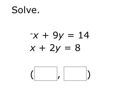 Solve for x and y using elimination-example-1