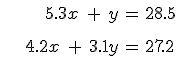 Find the solution to the system of equations given below using substitution. PLEASE-example-1