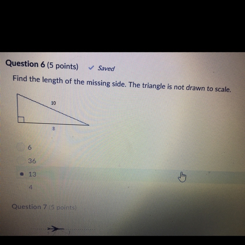 Find of the length of the missing side. The triangle is not drawn to scale.-example-1