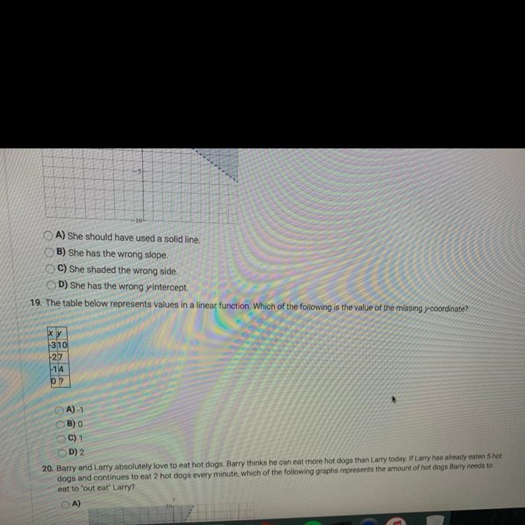 Help with number 19 please-example-1