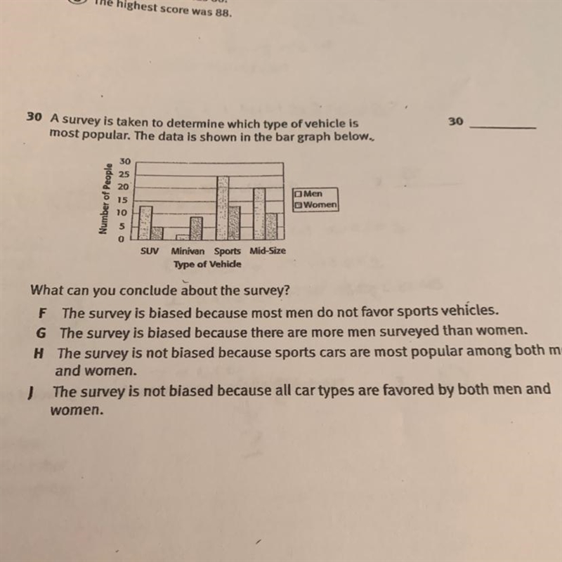 a survey is taken to determine which type of vehicle is shown most popular. the data-example-1