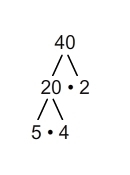 Which factor trees correctly show the prime factors for 40? Choose all answers that-example-3