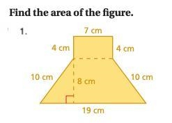 Find the area of the figure.-example-1