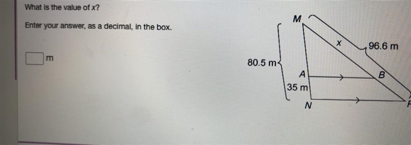 What is the value of X as a decimal-example-1