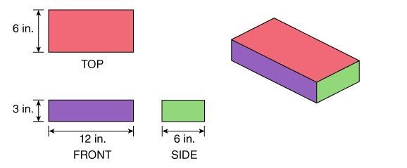 What is the volume of the right rectangular prism? 1296 in3 252 in3 216 in3 144 in-example-1