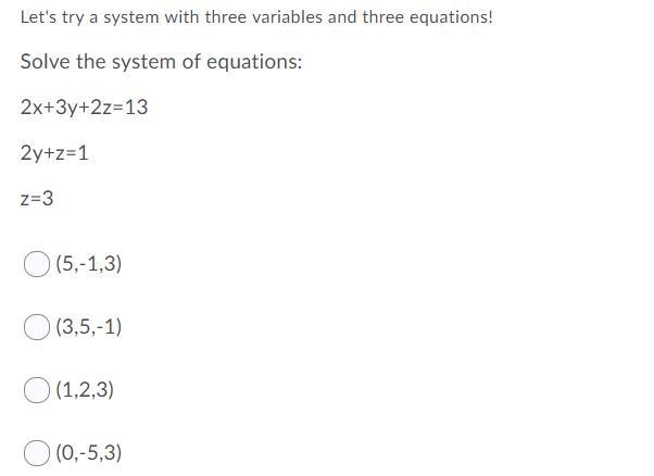 Solve the system of equations:-example-1