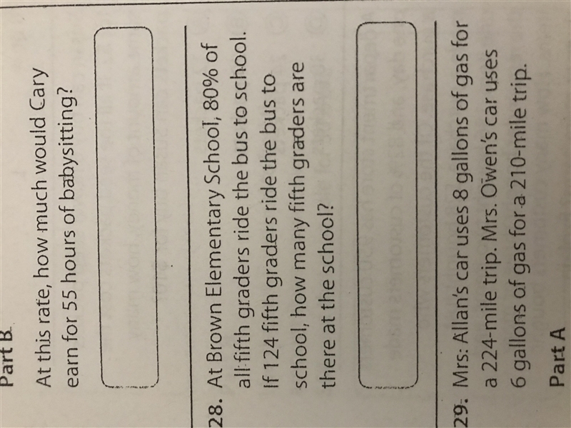 At brown Elementary school, 80% of all fifth graders ride the bus to school. If 124 fifth-example-1