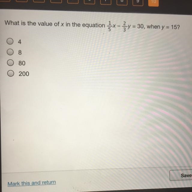 What is the value of x-example-1