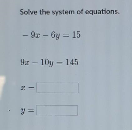 Solve the system of equations. ​-example-1